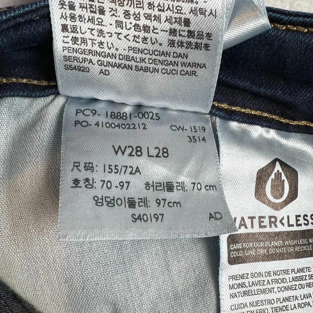 Levis‎ 711 Skinny Jeans Dark Wash Denim Classic Style Womens Size 28